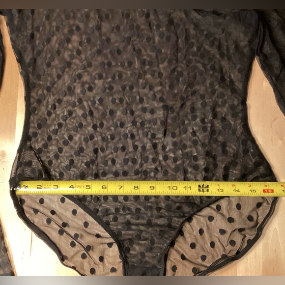 Bodysuit mesh polka dot long sleeve - Picture 11 of 12